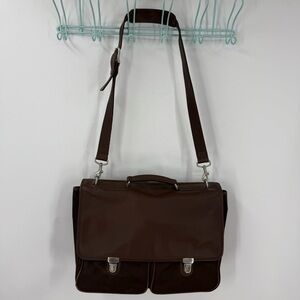 Coach vintage nylon/ leather messenger bag, unisex